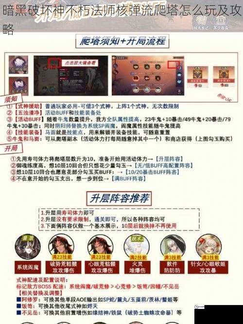 暗黑破坏神不朽法师核弹流爬塔怎么玩及攻略