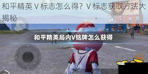 和平精英 V 标志怎么得？V 标志获取方法大揭秘