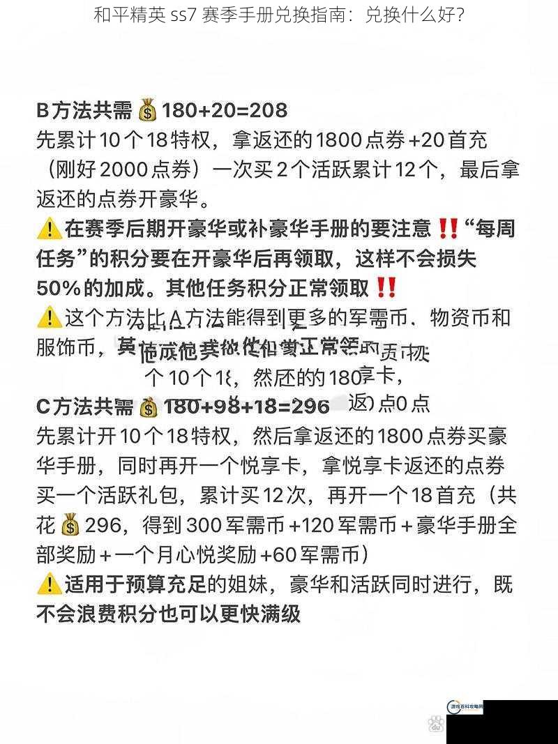 和平精英 ss7 赛季手册兑换指南：兑换什么好？